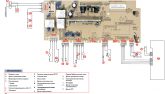 Модуль управления посудомоечной машины INDESIT DEA 601 SYNCHRONOUS, аналог 482000023138