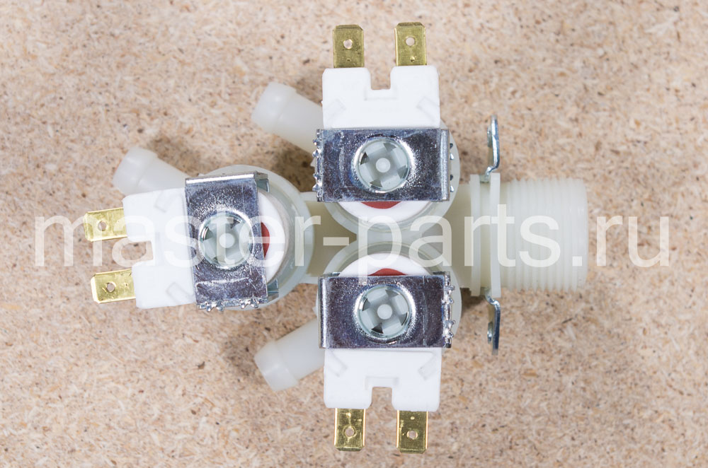 Клапан электромагнитный (КЭН) стиральной машины 3Wx180 D10, 5мм, аналог 375215, 49031706
